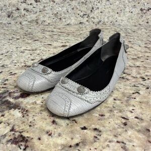 Balenciaga grey arena ballet flats